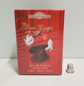 48 X BRAND NEW DESIGNER FRENCH COLLECTION PURE MAGIC EAU DE PARFUM 100ML 3.3FL.OZ.