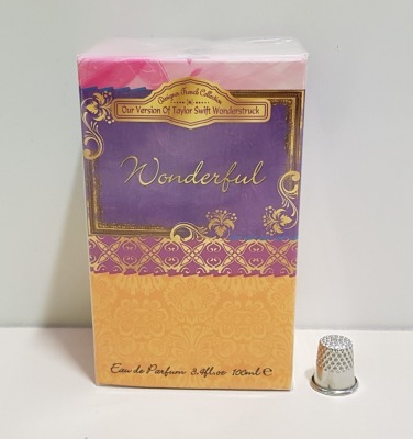 50 X BRAND NEW DESIGNER FRENCH COLLECTION WONDERFUL EAU DE PERFUM 100ML 3.4FL.OZ. (IN ONE BOX AND 2 LOOSE)