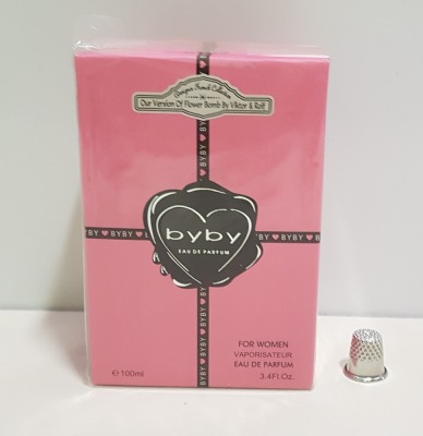 50 X BRAND NEW DESIGNER FRENCH COLLECTION BYBY EAU DE PERFUM 100ML 3.4FL.OZ. (IN ONE BOX AND 2 LOOSE)