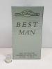 50 X BRAND NEW DESIGNER FRENCH COLLECTION BEST MAN EAU DE TOILETTE 100ML 3.33FLO.OZ. (IN ONE BOX AND 2 LOOSE)