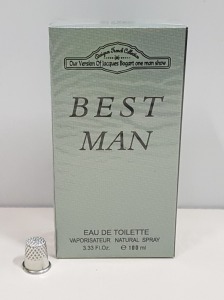 50 X BRAND NEW DESIGNER FRENCH COLLECTION BEST MAN EAU DE TOILETTE 100ML 3.33FLO.OZ. (IN ONE BOX AND 2 LOOSE)