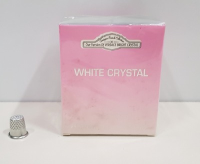 48 X BRAND NEW DESIGNER FRENCH COLLECTION WHITE CRYSTAL EAU DE PERFUM 100ML 3.4FL.OZ. (IN ONE BOX)