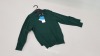 90 X BRAND NEW F&F COTTON RICH GREEN JUMPERS AGE 4-5 YEARS IN 3 BOXES