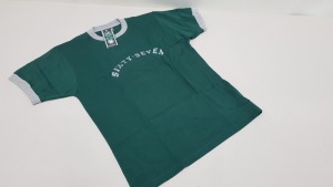 50 X BRAND NEW CELTIC COLLECTION OFFICIAL MERCHANDISE GREEN T SHIRTS SIZE S, M, L, XL AND XXL