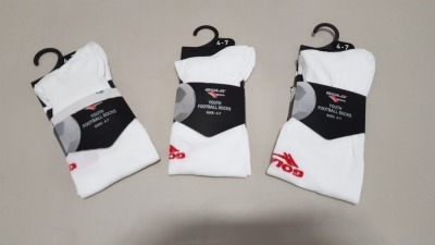 150 X BRAND NEW GOLA YOUTH FOOTBALL SOCKS IN SIZES 4-7