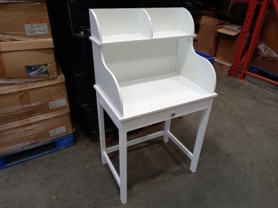 6 X BRAND NEW WHITE DRESSING / HALLWAY / CONSOLE TABLE IN 6 BOXES