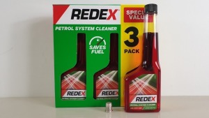 18 X PACKS OF 3 250 ML REDEX PETROL SYSTEM CLEANER - IN 3 CARTONS (RADD0006A)