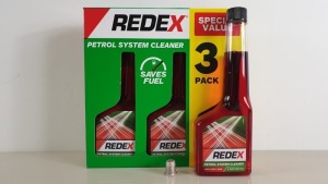 18 X PACKS OF 3 250 ML REDEX PETROL SYSTEM CLEANER - IN 3 CARTONS (RADD0006A)