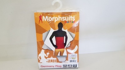 20 X BRAND NEW GERMANY FLAG MORPHSUITS SIZE MEDIUM