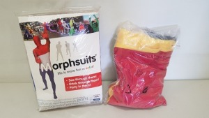 19 PIECE MIXED MORPHSUIT LOT CONTAINING 13 X GERMANY MORPHSUITS SIZE XXL AND 6 X HOLLAND SIZE XXL