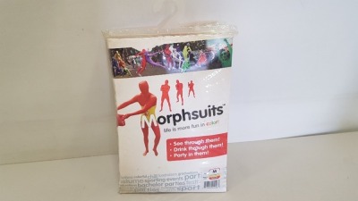 20 X BRAND NEW SPAIN FLAG MORPHSUITS SIZE XXL AND M