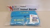 136 X BRAND NEW MORPHSUITS SWEAT BANDS PACKS (HEAD AND WRISTS) IN BLUE