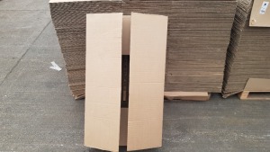 APPROX 80 X FLATPACK CARDBOARD BOXES ON ONE PALLET (ASSMEBLED BOX SIZE 980 x 600 x 250 MM)