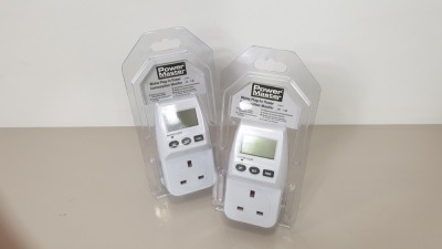 48 X BRAND NEW POWERMASTER MAINS PLUG-IN POWER CONSUMPTION MONITOR - UK - 13A