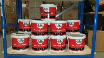 15 X 4TRADE WALL 5 LITRE TILE ADHESIVE (NON-SLIP) OFF WHITE