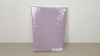 9 X BRAND NEW JD WILLIAMS LILAC DEEP FITTED SUPERKING BED SHEETS IN 1 BOX