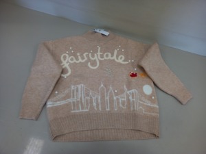 10 X BRAND NEW TOPSHOP FAIRYTALE JUMPERS - 4 X SIZE LARGE, 4 X SIZE MEDIUM AND 2 X EXTRA SMALL RRP £39.00 (TOTAL RRP £390.00)