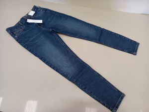 10 X BRAND NEW TOPSHOP JAMIE HIGH WAISTED SKINNY PETITE JEANS UK SIZE 12 RRP £40.00 (TOTAL RRP £400.00)