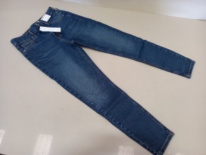 10 X BRAND NEW TOPSHOP JAMIE HIGH WAISTED SKINNY PETITE JEANS UK SIZE 12 RRP £40.00 (TOTAL RRP £400.00)