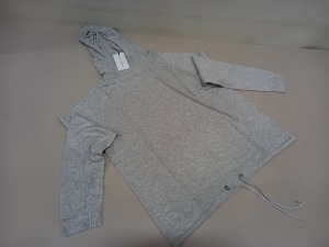 20 X BRAND NEW JACQUELINE DE YONG HOOD PULLOVER KNIT LIGHT HOODIE SIZE LARGE RRP £20.00 (TOTAL RRP £400.00)