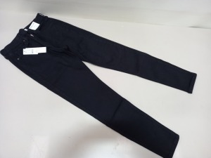 10 X BRAND NEW TOPSHOP JAMIE HIGH WAISTED SKINNY JEANS UK SIZE 14 AND 12 RRP £40.00 (TOTAL RRP £400.00)