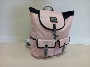 7 X BRAND NEW JACK WILLS BERESFORD CARGO BACKPACKS IN PINK WITH SWING TICKETS RRP £59.95 EACH TOTAL £419.65 IN 1 BOX