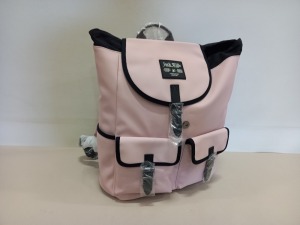 7 X BRAND NEW JACK WILLS BERESFORD CARGO BACKPACKS IN PINK WITH SWING TICKETS RRP £59.95 EACH TOTAL £419.65 IN 1 BOX