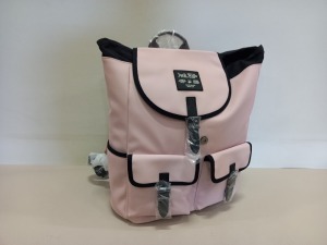 7 X BRAND NEW JACK WILLS BERESFORD CARGO BACKPACKS IN PINK WITH SWING TICKETS RRP £59.95 EACH TOTAL £419.65 IN 1 BOX