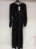 18 X BRAND NEW MISS SELFRIDGE FLOWER DETAILED DRESSES UK SIZE 10 RRP £35.00 (TOTAL RRP £630..00)