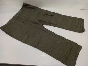 14 X BRAND NEW F&F KHAKI CARGO PANTS SIZE 34/36