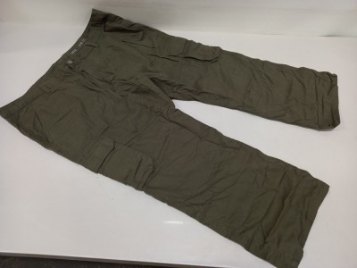 20 X BRAND NEW F&F KHAKI CARGO PANTS SIZE 46/30