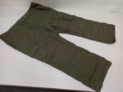 20 X BRAND NEW F&F KHAKI CARGO PANTS SIZE 28/32 AND 44/32