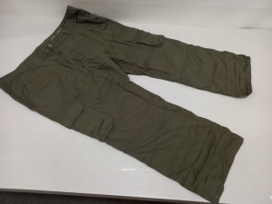 15 X BRAND NEW F&F KHAKI CARGO PANTS SIZE 44/32