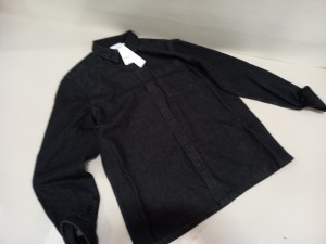 10 X BRAND NEW TOPMAN DENIM BUTTONED LONG SLEEVED SHIRTS SIZE EXTRA LARGE RRP £35.00 (TOTAL RRP £350.00)