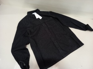 10 X BRAND NEW TOPMAN DENIM BUTTONED LONG SLEEVED SHIRTS SIZE EXTRA LARGE RRP £35.00 (TOTAL RRP £350.00)