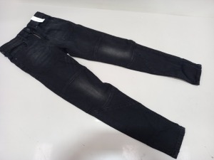 18 X BRAND NEW KIDS BLACK TAPERED JEANS AGE 8 AND 10