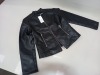 8 X BRAND NEW DOROTHY PERKINS LEATHER JACKETS UK SIZE 8 RRP £35.00 (TOTAL RRP £280.00)