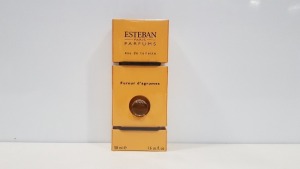 10 X BRAND NEW ESTEBAN PARIS PARFUMS EAU DE TOILETTE 'FUREUR D'AGRUMES' (50ML)