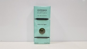 10 X BRAND NEW ESTEBAN PARIS PARFUMS EAU DE TOILETTE 'FOLIE DE FIGUE' (50ML)