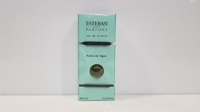 10 X BRAND NEW ESTEBAN PARIS PARFUMS EAU DE TOILETTE 'FOLIE DE FIGUE' (50ML)