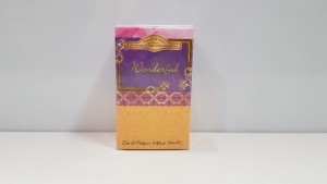 50 X BRAND NEW DESIGNER FRENCH COLLECTION WONDERFUL EAU DE PARFUM SPRAY (100ML) - IN ONE BOX AND 2 LOOSE