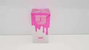 10 X BRAND NEW HARAJUKU LOVERS FRAGRANCE 'POP ELECTRIC' LOVE EAU DE PARFUM SPRAY (50ML) (PLEASE NOTE BOXES SLIGHTLY DAMAGED)