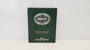 35 X BRUT PARFUMS PRESTIGE AFTER SHAVE (100ML) - PICK LOOSE (PLEASE NOTE BOXES DAMAGED)