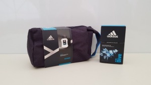 24 X BRAND NEW ADIDAS TOILETRY BAG + ICE DIVE EAU DE TOILETTE (100ML) NATURAL SPRAY. - IN 4 BOXES