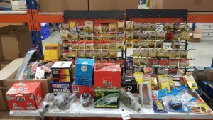 LARGE QUANTITY ASSORTED CAR PARTS LOT INCLUDING WATERPUMPS, FUSES, SOCKET CAP SCREWS, SELF TAP SCREWS, PETROL PIPE CLIPS, WIRING GROMMETS, SPILIT PINS ETC ETC