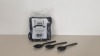 2000 X MID HEAVY BLACK PLASTIC SPOONS (10 X 100 PER CARTON) - IN 2 CARTONS