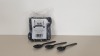 2000 X MID HEAVY BLACK PLASTIC SPOONS (10 X 100 PER CARTON) - IN 2 CARTONS