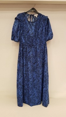 20 X BRAND NEW DOROTHY PERKINS BLUE AND BLACK DRESSES IN VARIOUS SIZES RRP £45.00 (TOTAL RRP £900.00)