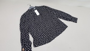 40 X BRAND NEW DOROTHY PERKINS PETITE DOTTED BLOUSES UK SIZE 12 RRP £26.00 (TOTAL RRP £1040.00)