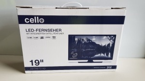 1 X BRAND NEW CELLO LED-FERNSEHER 19 DVB-S2 TV